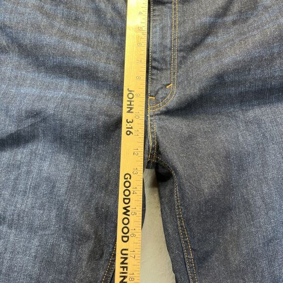 Levis 541 Jeans 42x30 Mens Blue Denim Athletic Fit Taper Dark Wash Indigo - Picture 14 of 16